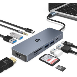 USB HUB rozbočovač Hopday HB025 10v1