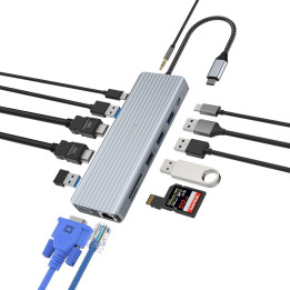 USB HUB rozbočovač Totu HB047 14v1