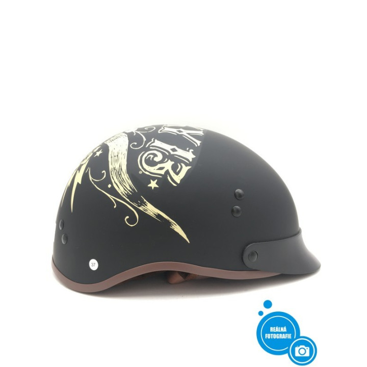 Retro motocyklová přilba Torc Bullhead Lucky 13, M