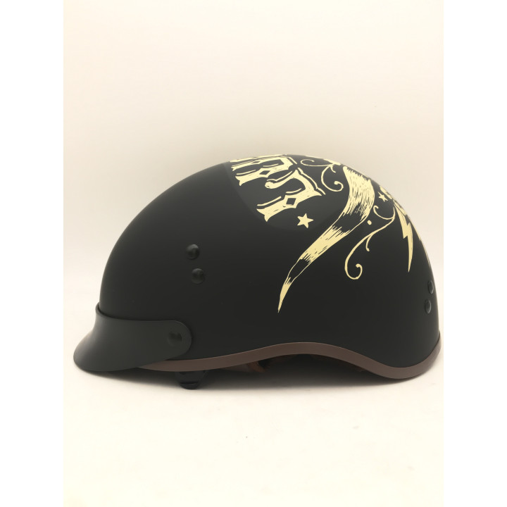 Retro motocyklová přilba Torc Bullhead Lucky 13, M