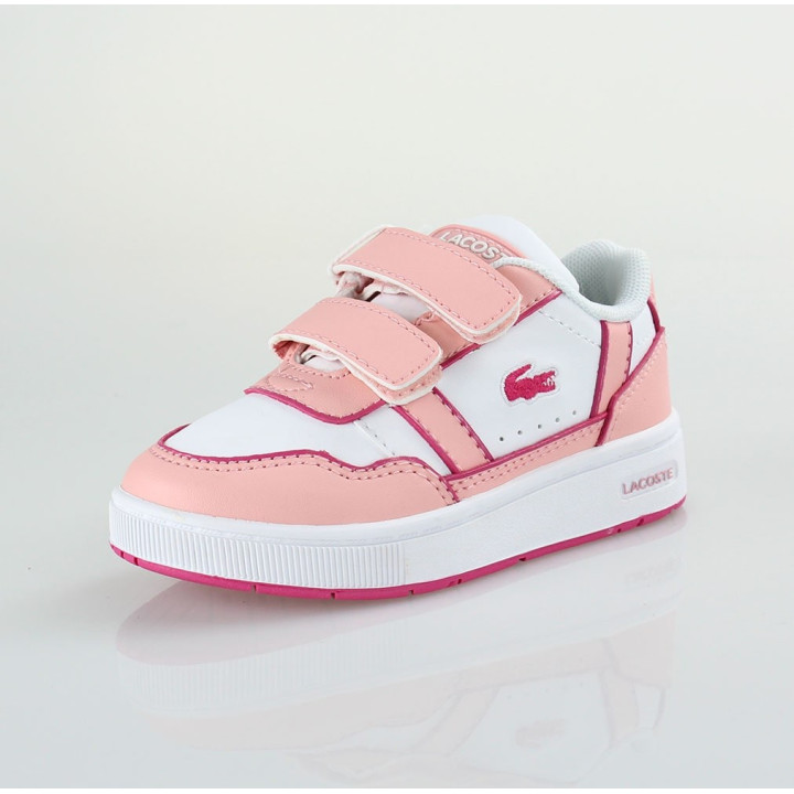 Dětská obuv Lacoste T-Clip 223 5 SUI, vel. EU26, bílá a růžová