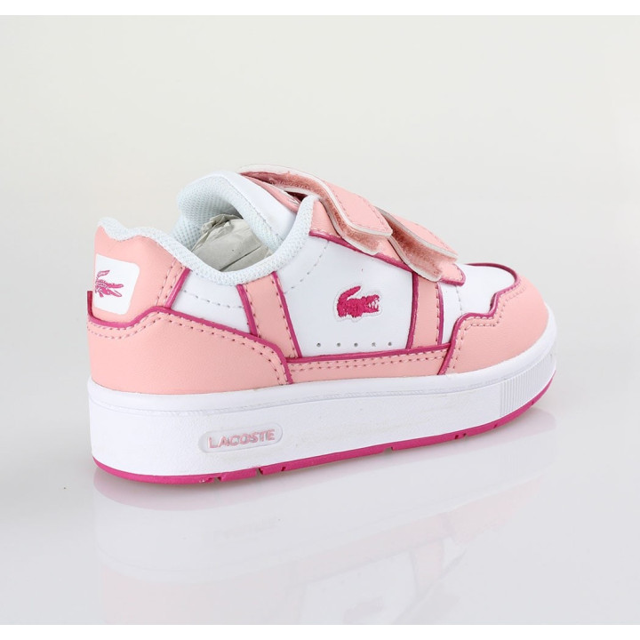 Dětská obuv Lacoste T-Clip 223 5 SUI, vel. EU26, bílá a růžová