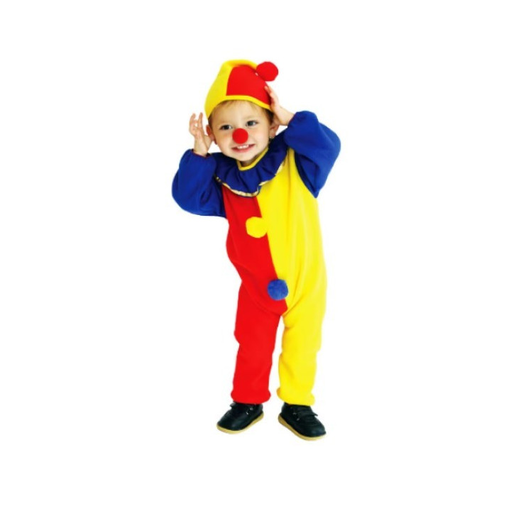 Dětský kostým klaun Naughty Clown S-0001, vel. M (110-120 cm)