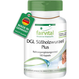 Doplněk stravy Fairvital DGL Süßholzwurzel Plus, 180 kapslí