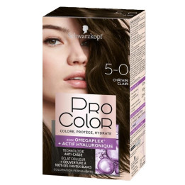 Barva na vlasy Schwarzkopf Pro Color 5-0 Chátain Clair (světle hnědá), 142,5ml
