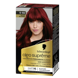 Permanentní barva na vlasy Schwarzkopf Oleo Supreme, odstín 5-92 (jasně červená), 115 ml
