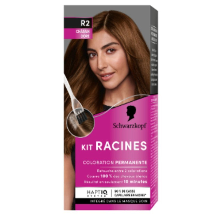 Permanentní barvící sada Schwarzkopf Kit racinec R2, zlatohnědá, 44,5 ml