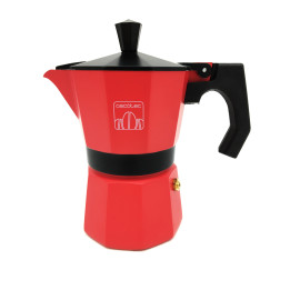 Moka konvička Cecotec Mokclassic 300 Red (3 šálky), 150ml