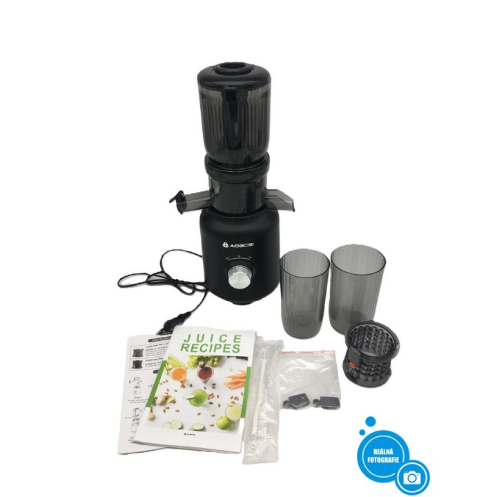 Elektrický odšťavňovač Aobosi MP-802E, 250W, černá