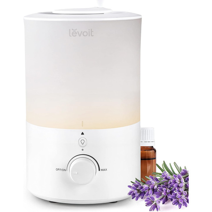 Zvlhčovač vzduchu s nočním osvětlením Levoit Dual 150 (LUH-D302-WEU), 25 W, bílá