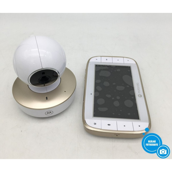 5" dětská videochůvička s držákem Motorola VM855, bílá