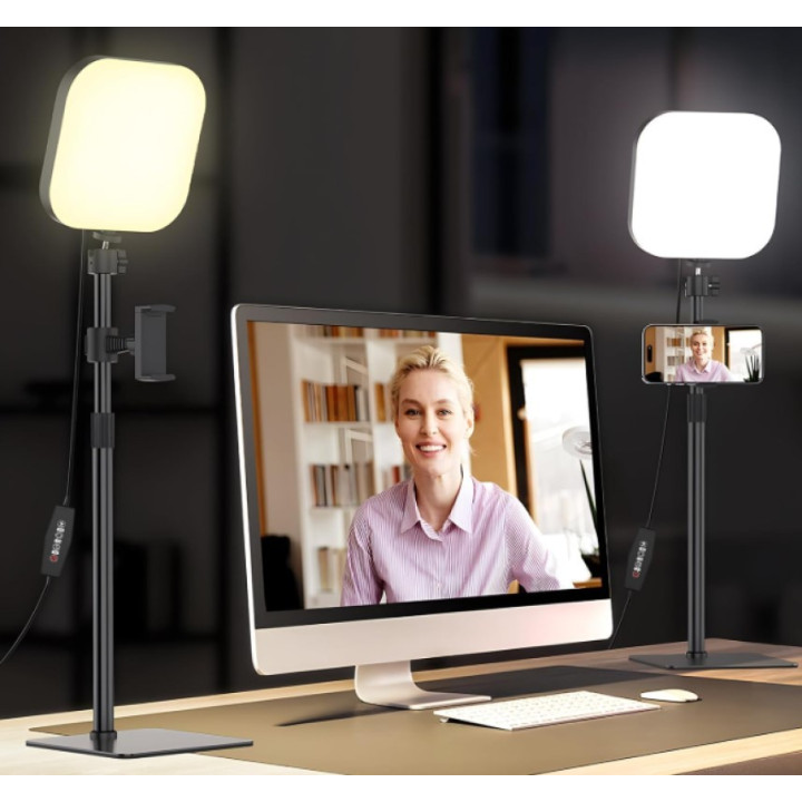 LED stolní světlo Mojimdo ZLC1802-BK, 10W, 180 LED, 2ks