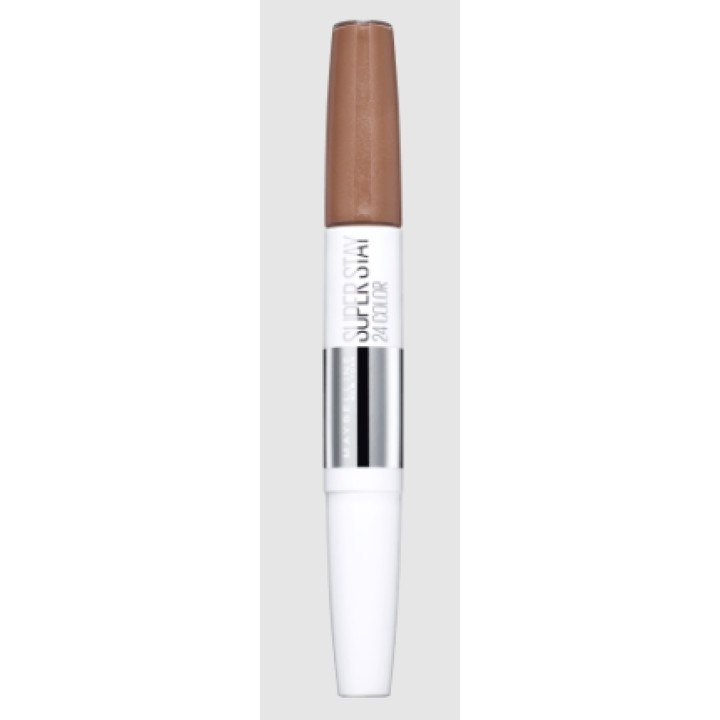 Lesk na rty 2v1 Maybelline Super Stay 24H, 615 Soft taupe, 5ml