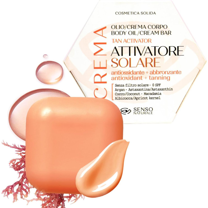 Tuhý opalovací krém Senso Naturale Attivatore Solare, 80g