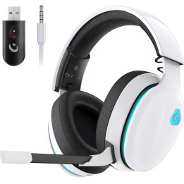 Bluetooth herní sluchátka s mikrofonem Gvyugke Captain 300, 5V, bílá