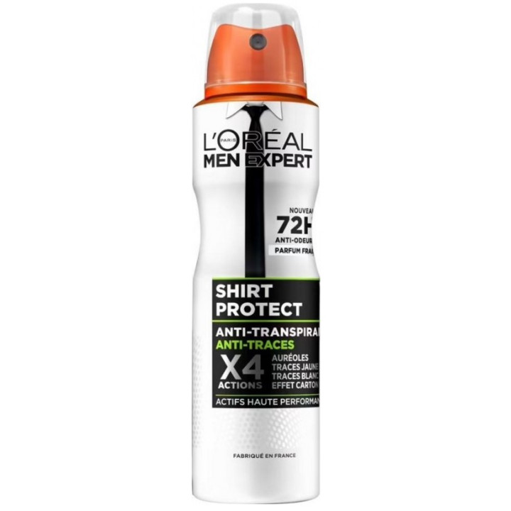 Pánský antiperspirant L´Oreal Paris Men Expert Shirt Protect 72h, 150 ml