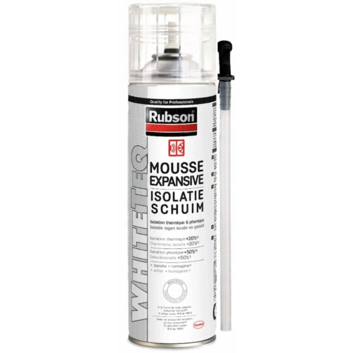 Izolační pěna ve spreji Rubson Isolatieschuim White TEQ, 500 ml, bílá