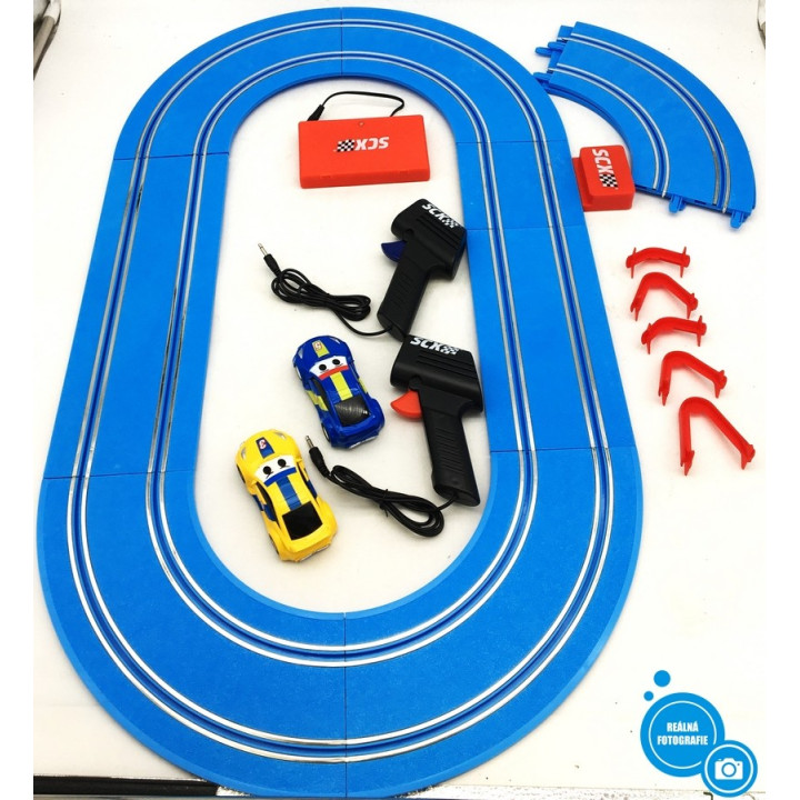 Dětská autodráha Scalextric SCX Compact Kids Race, 1:43, 2,3m, 2 ks autíček