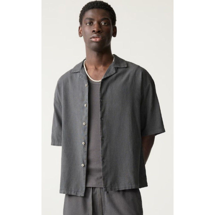 Pánská košile Pull&Bear Comfort Fit 10265, vel. XL, Dark Grey