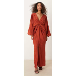Dámské maxi šaty Asos Design, vel. 32, cihlová