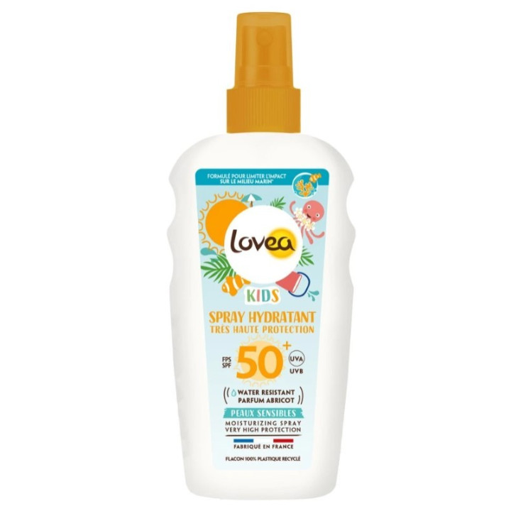 Hydratační opalovací sprej pro děti Lovea Kids SPF 50+, 150 ml