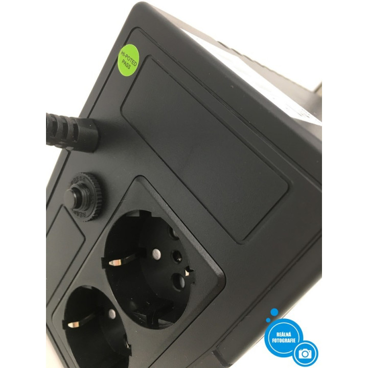 Záložní napájecí zdroj MasterPower MF-UPS900VA, 900 VA/480W (2x schuko zásuvka)