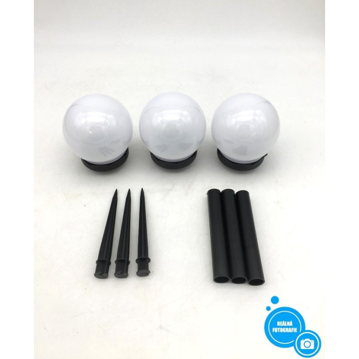 RGB LED solární zahradní lampa SL-10591, 3ks