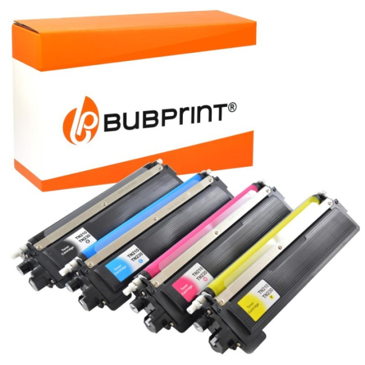 Sada kompatibilních tonerů do tiskárny Brother Bubprint TN-230, 4ks (černá, azurová, purpurová, žlutá)