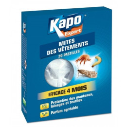 Pastilky proti molům a roztočům Kapo Expert Efficace 4 mois, 20ks