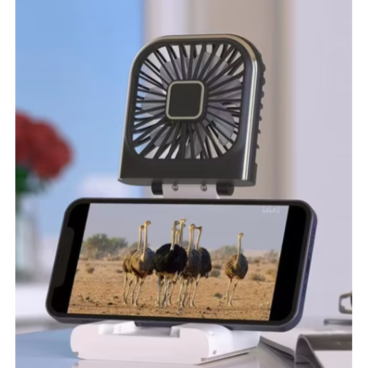 Přenosný chladicí ventilátor s powerbankou F30 PRO, 4 rychlosti, bílá