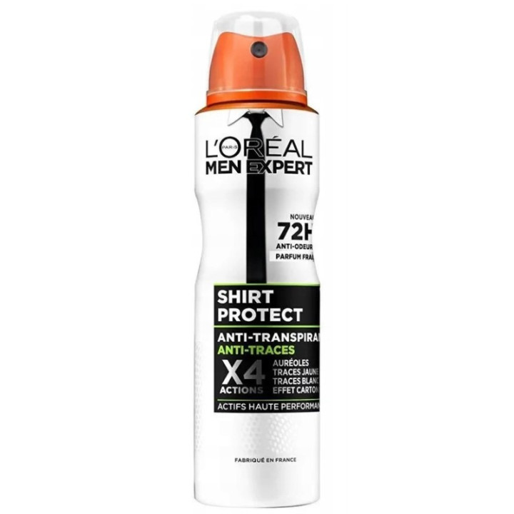 Antiperspirant pro muže L´Oreal Men Expert Shirt Protect, 72h, 150 ml