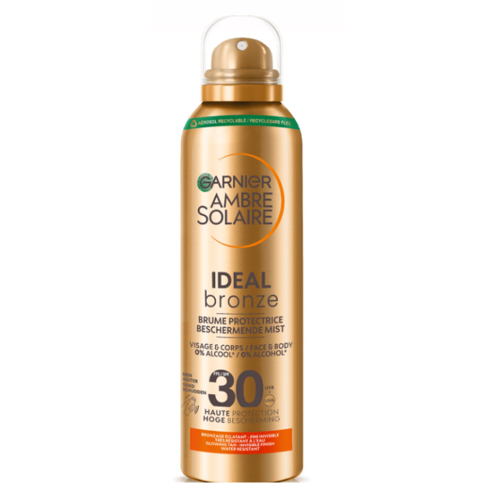Ochranný opalovací sprej Garnier Ambre Solaire Ideal Bronze SPF 30, 150 ml