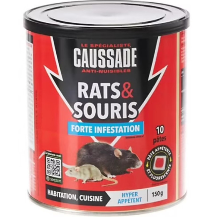 Návnada na myši a krysy Caussade Rats & Souris, 150g