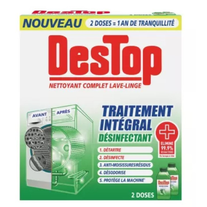 Přípravek pro odvápnění pračky DesTop, 2x 250 ml