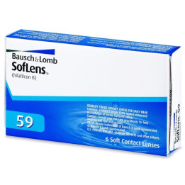 Měsíční kontaktní čočky Bausch & Lomb Soflens 59, -1, BC 8,6, DIA 14,2, 6 ks