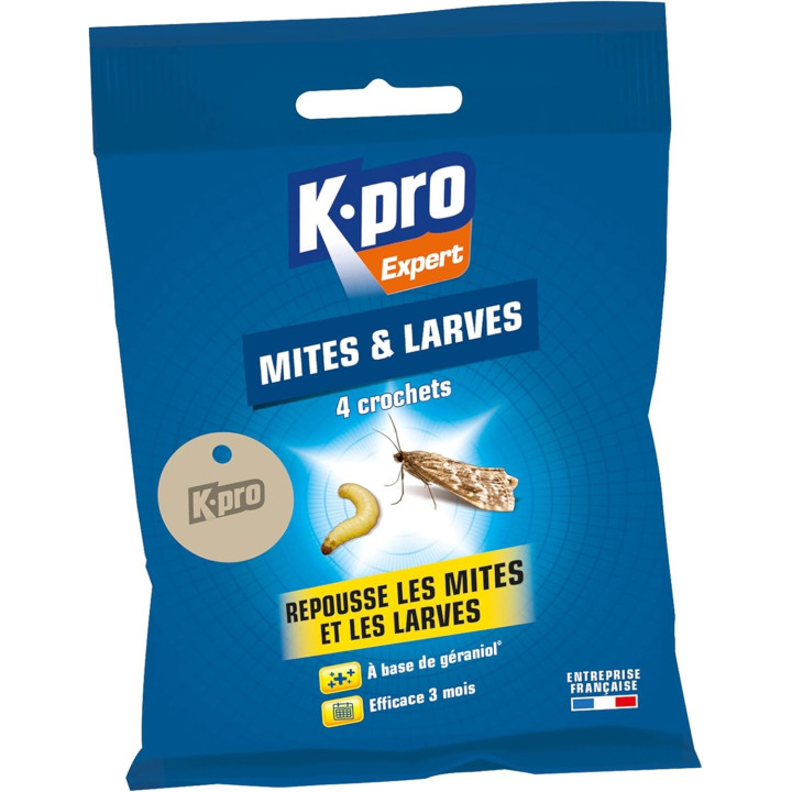 Odpuzovač molů a larev na oblečení K.pro Expert, 4ks