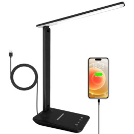 LED stolní stmívatelná lampa T26, 5W, černá