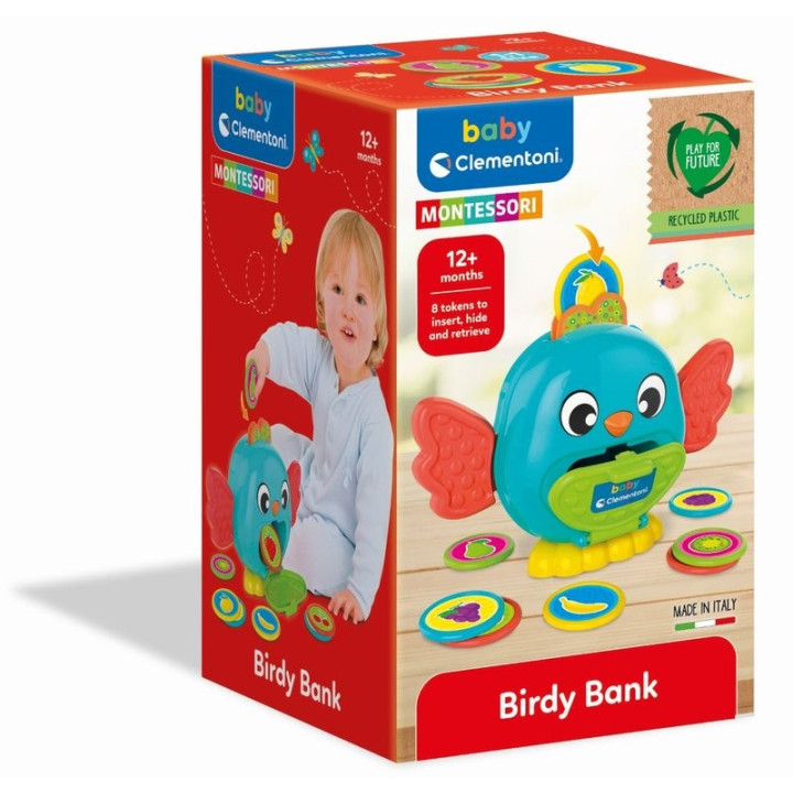 Hračka pro nejmenší CLEMENTONI Clementoni 17494 Birdy Bank, 12+ měsíců