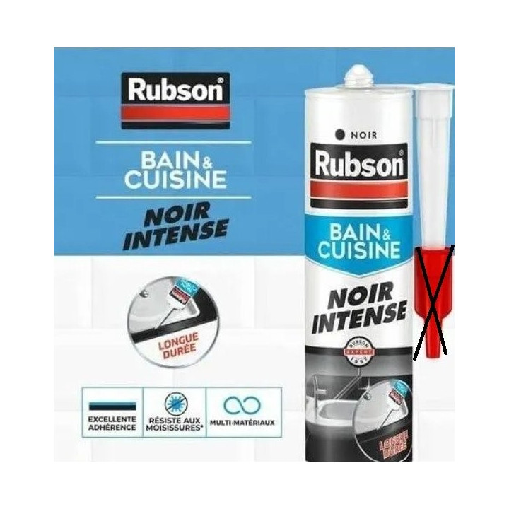 Tmel do koupelny a kuchyně RUBSON Bain&Cuisine, intenzivní černá, 280ml