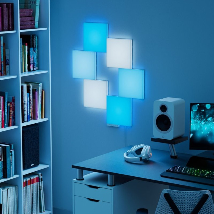 SMART LED panely (doplňková sada) NANOLEAF Blocks Squares, 2 panely, 16 milionů+ barev