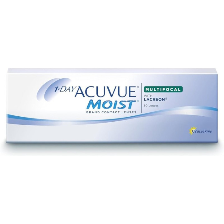 Kontaktní čočky JOHNSON & JOHNSON 1-Day Acuvue Moist Multifocal, BC 8.4/DIA 14.3, 30 čoček
