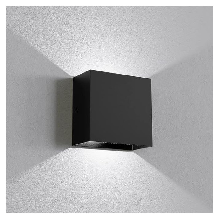 LED Nástěnné světlo CW12B, 3000K, 5000mAh, teplá bílá, černá