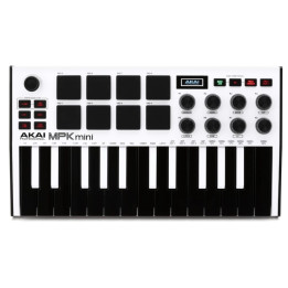 MIDI keyboard AKAI MPK MK3 mini, bílá