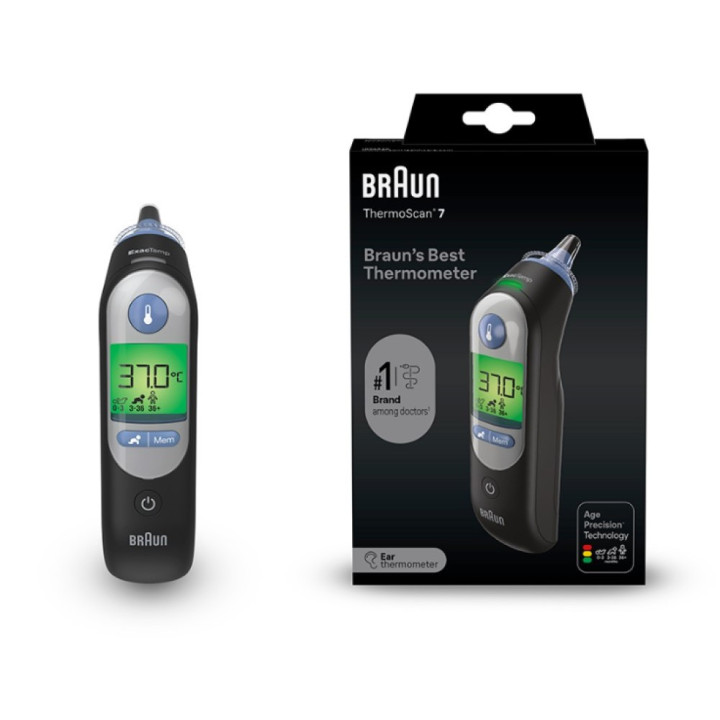 Teploměr BRAUN IRT6520BWE, černá