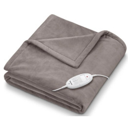 Vyhřívaná deka BEURER HD 75 Cosy Taupe, 130 x 180 cm