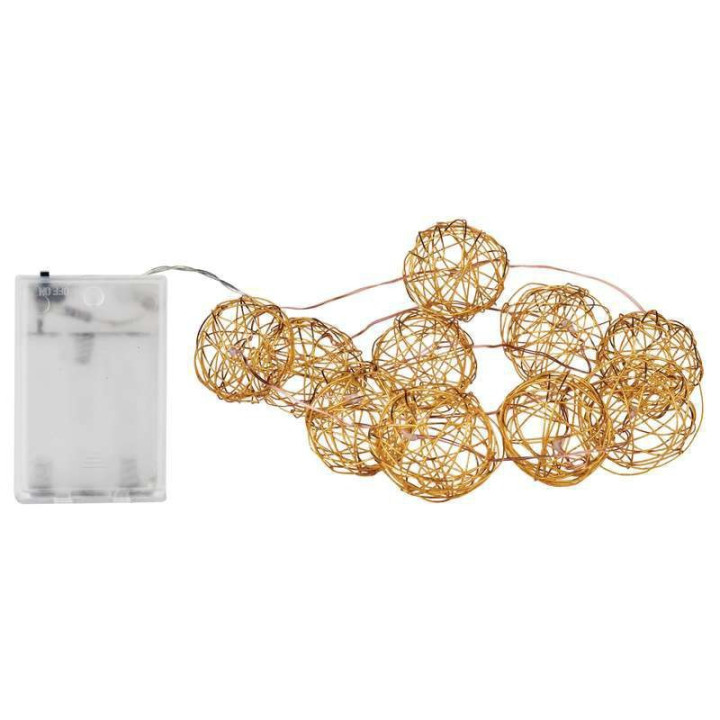 10LED XMAS COPPERBA.1M IP20 WW