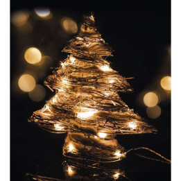 30LED XMAS RATTAN TREE IP20 WW