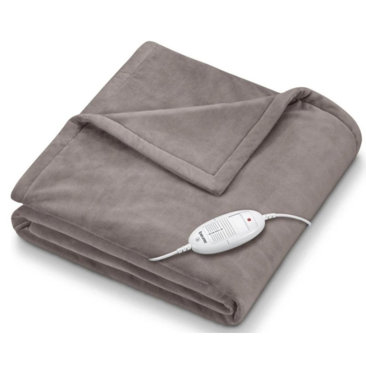 Vyhřívaná deka BEURER HD 75 Cosy Taupe, 130 x 180 cm