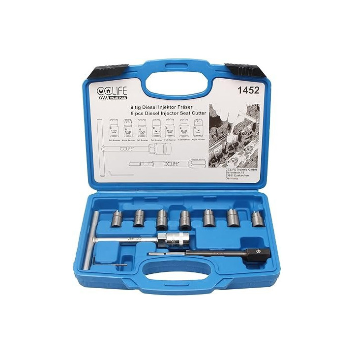 Sada pro čištění vstřikovačů CCLIFE Diesel Injector Seat Cutter Injector Cleaning CC1452