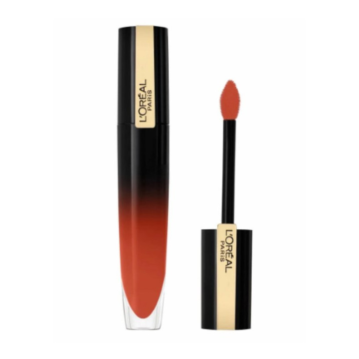 Tekutá rtěnka L’ORÉAL PARIS Brilliant Signature, odstín Be Unafraid 304, 6,4 ml
